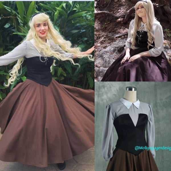 Briar Rose costume Princess dress Briar Rose Costume Cosplay Adult