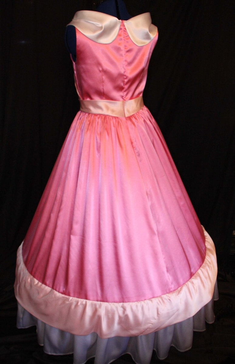 Adult Cinderella Pink Gown Costume Made By the Mice Custom Cosplay   Mermaidcosplay