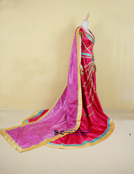 Jasmine Cosplay Dress Aladdin Jasmine Costume