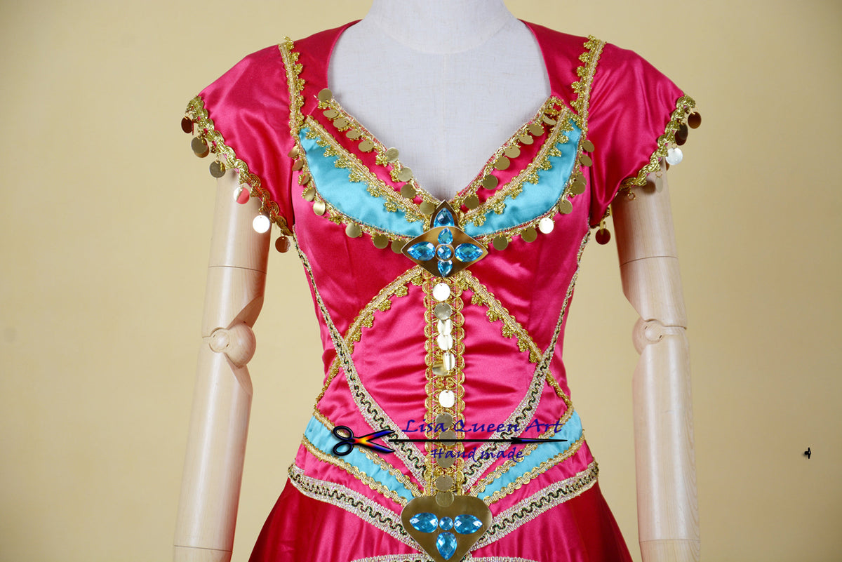 Jasmine Cosplay Dress Aladdin Jasmine Costume – Mermaidcosplay Jasmine Cosplay Dress Aladdin Jasmine Costume – Mermaidcosplay