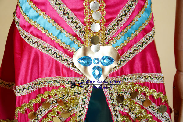 Jasmine Cosplay Dress Aladdin Jasmine Costume