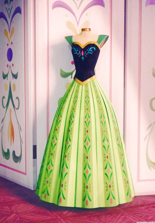 Anna coronation gown Appliqué Embroidery – Mermaidcosplay