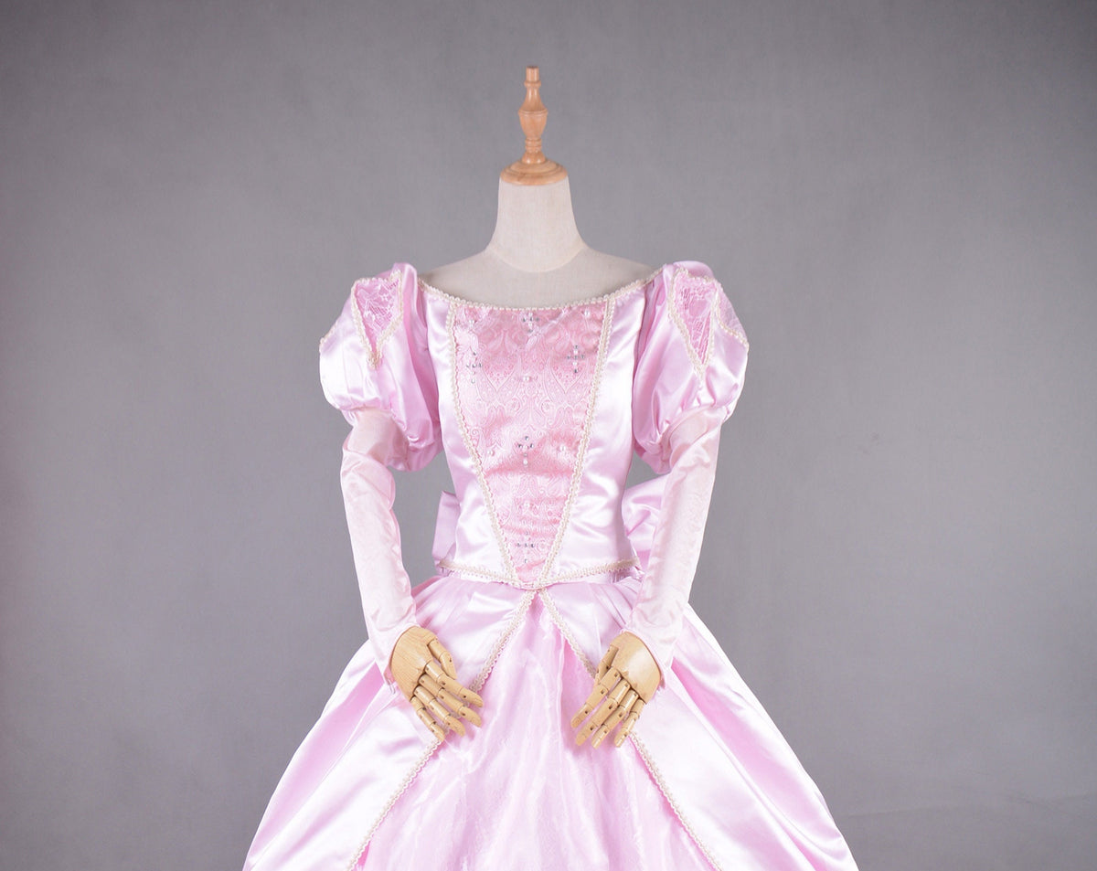 ariel wedding dress little mermaid Cosplay costume Fancy Princess Ariel Pink Wedding dress The little Mer –  Mermaidcosplay