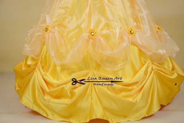 Belle Cosplay Dress Beauty and Beast Princess Belle cosplay costume