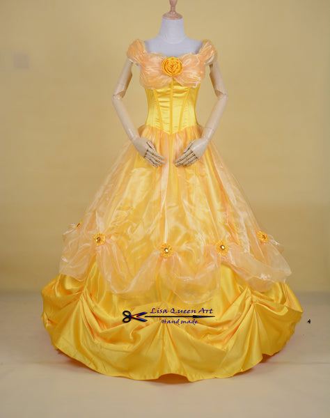 Belle Cosplay Dress Beauty and Beast Princess Belle cosplay costume