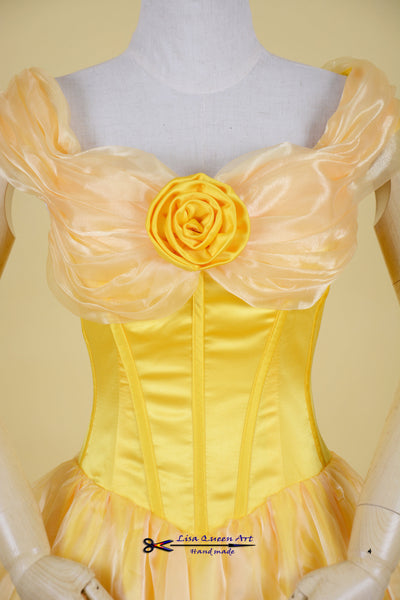 Belle Cosplay Dress Beauty and Beast Princess Belle cosplay costume