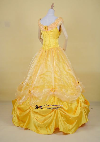 Belle Cosplay Dress Beauty and Beast Princess Belle cosplay costume