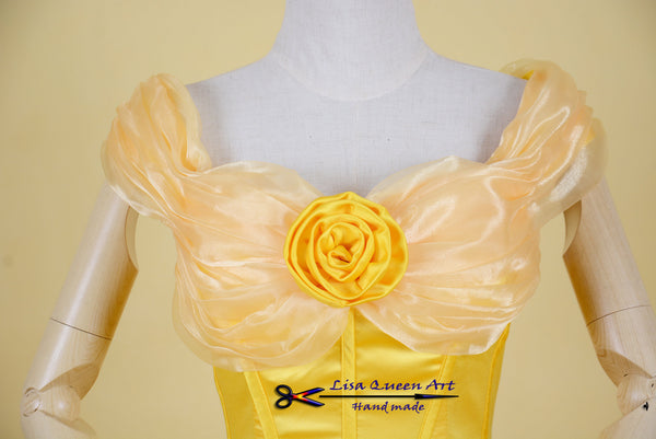 Belle Cosplay Dress Beauty and Beast Princess Belle cosplay costume