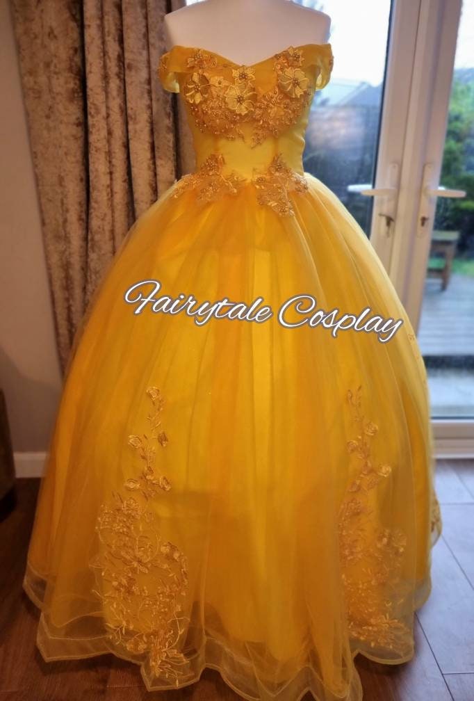 Belle Beauty and The Beast Wedding Dress Mermaidcosplay Belle Beauty and The Beast Wedding Dress Mermaidcosplay