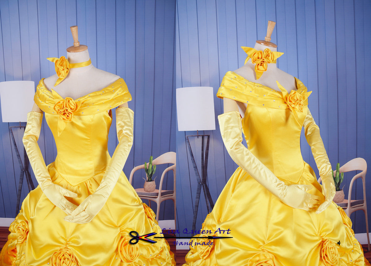 princess belle dress Light up Princess Costume Dress