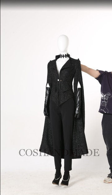 Cruella Deville Dress Cruella Black Dress Cosplay Costume – Mermaidcosplay