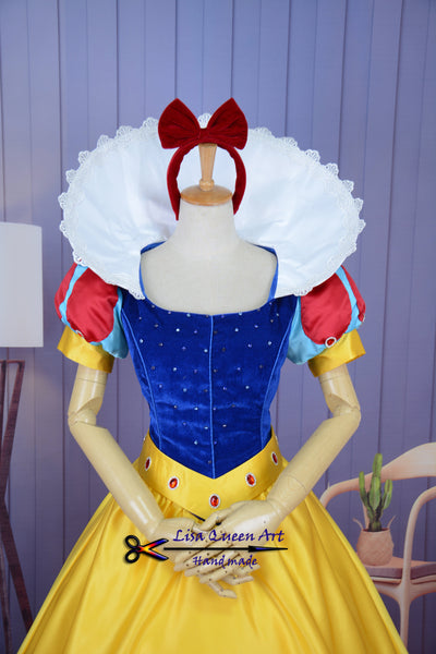 Cosplay costume Snow White Short sleeve dress Snow white