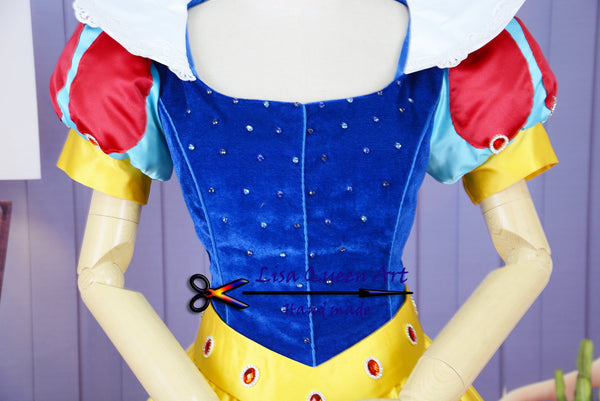 Cosplay costume Snow White Short sleeve dress Snow white
