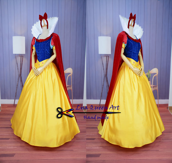 Cosplay costume Snow White Short sleeve dress Snow white