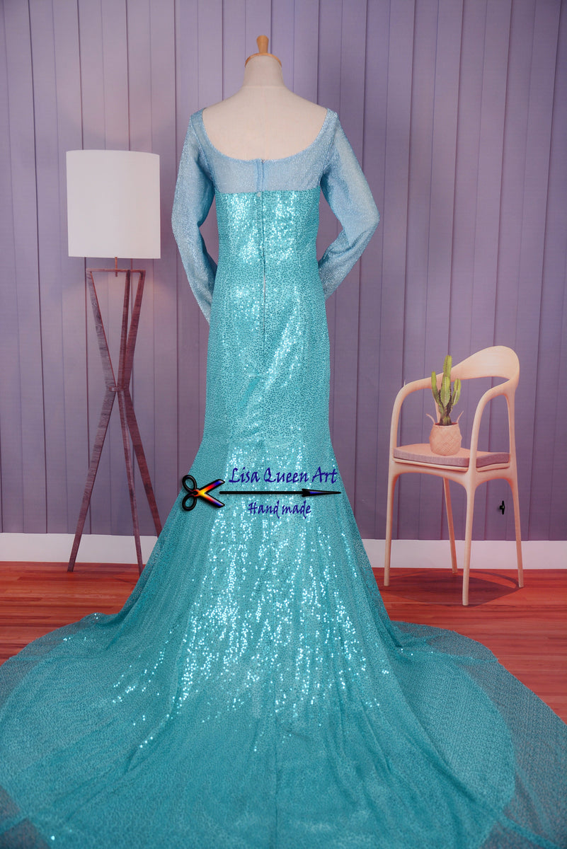 Halloween Elsa Cosplay Dress Frozen 2 Princess Elsa Cosplay Costume – Mermaidcosplay