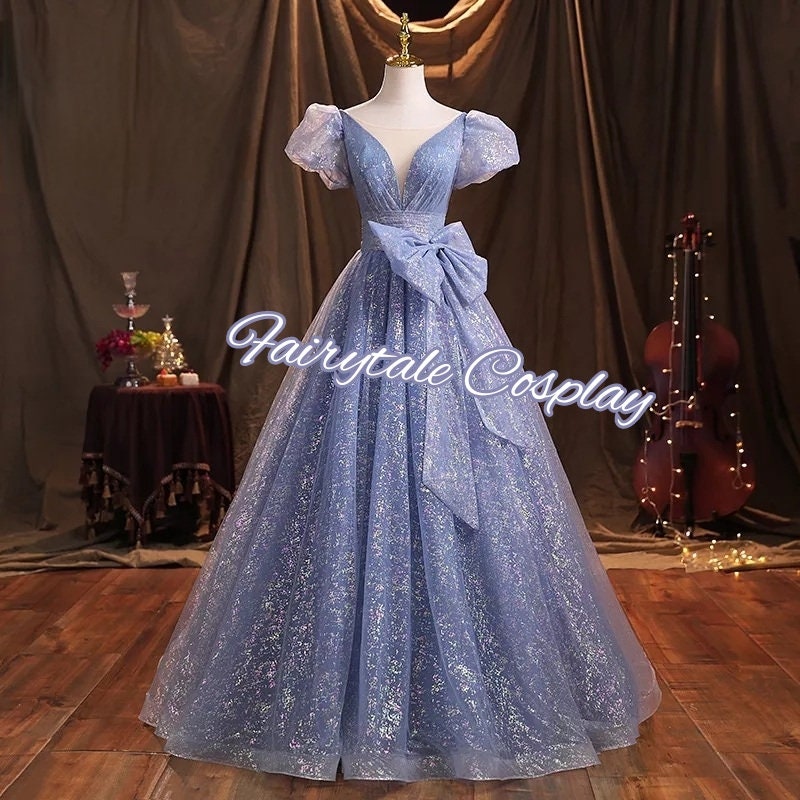 sachin and babi light blue dress Fairy Godmother Dress – Mermaidcosplay