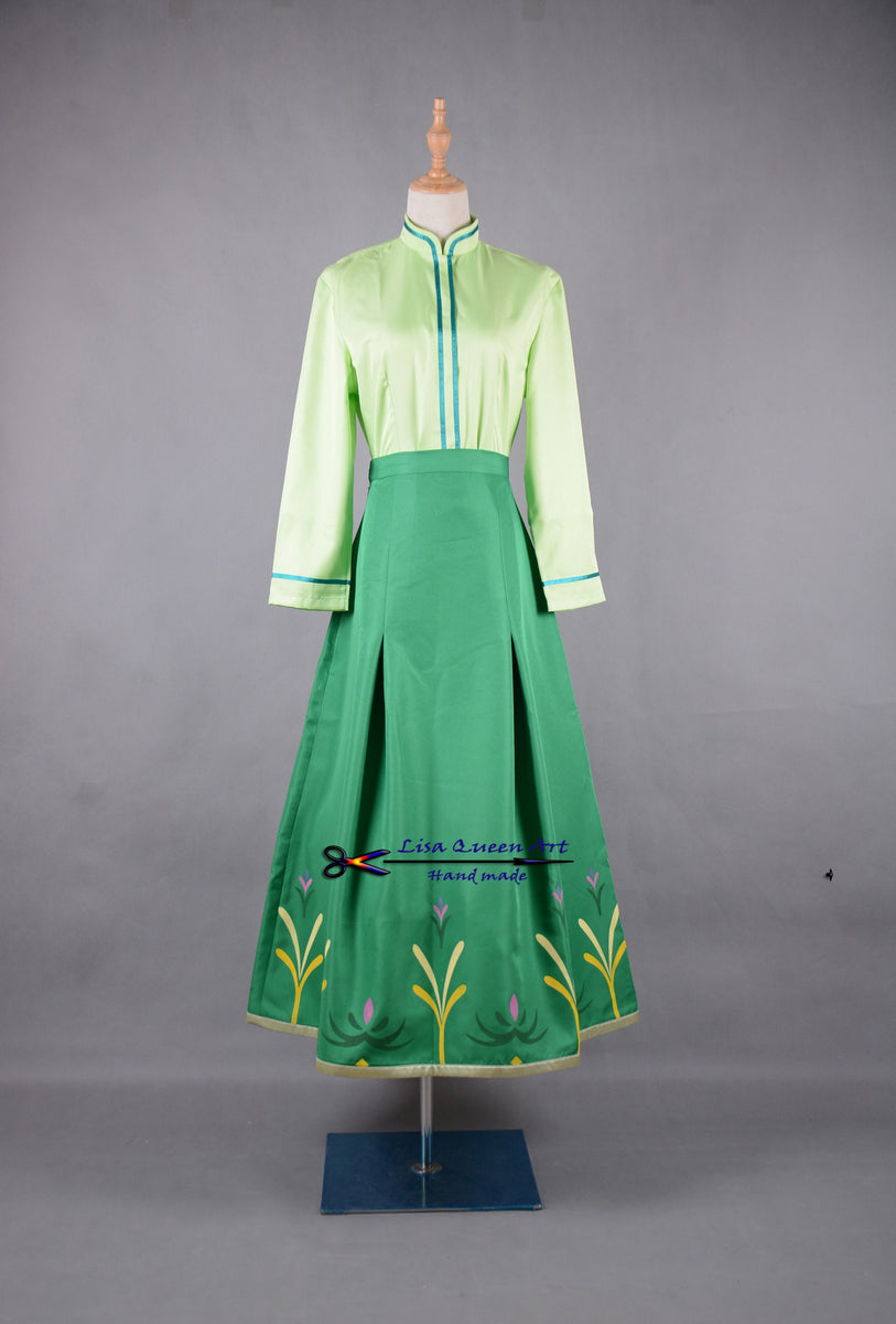Anna Princess Dress Frozen 2 Cosplay Costume  Mermaidcosplay