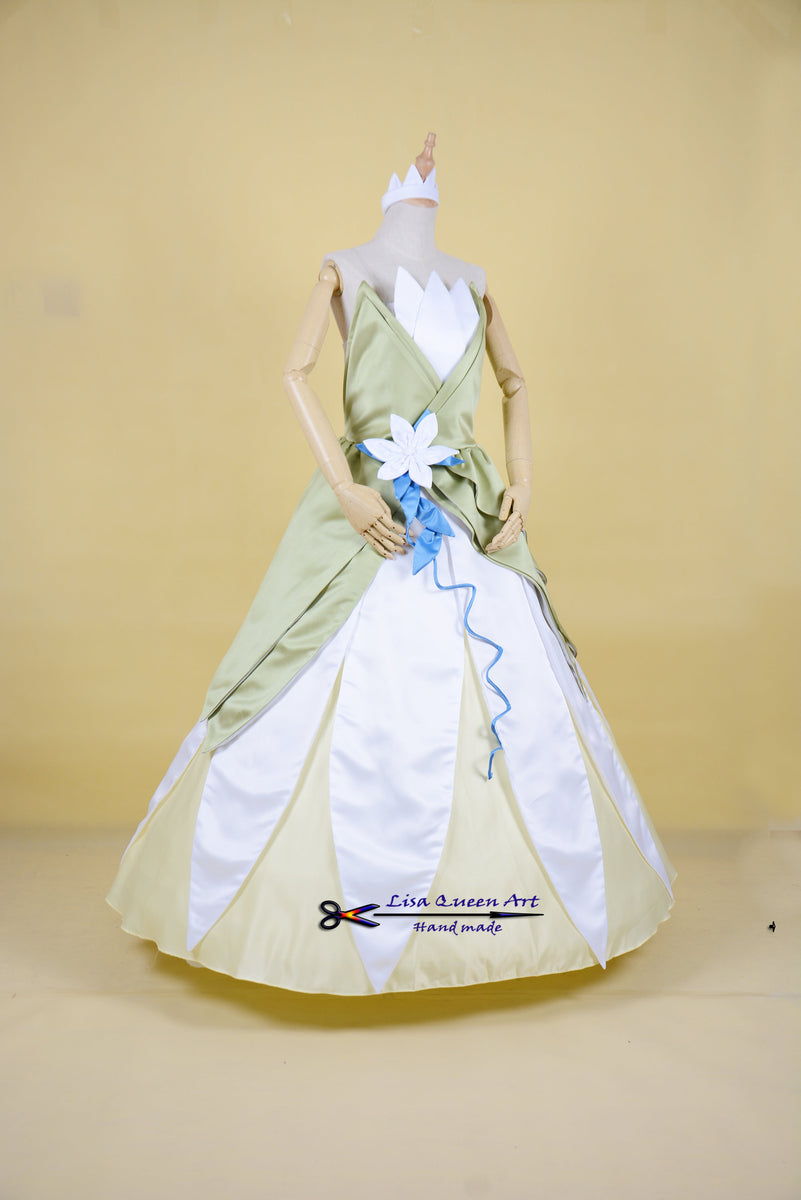 Tiana cosplay costume The Frog Princess Tiana Dress Mermaidcosplay Tiana cosplay costume The Frog Princess Tiana Dress Mermaidcosplay