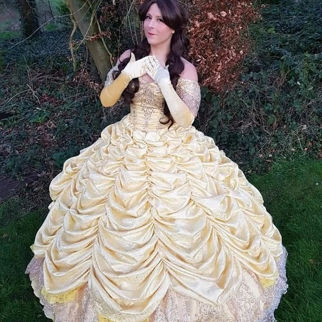 Belle Costume Beauty and the Beast Belle Adult Costume Inspired Dress – Mermaidcosplay Belle Costume Beauty and the Beast Belle Adult Costume Inspired Dress – Mermaidcosplay