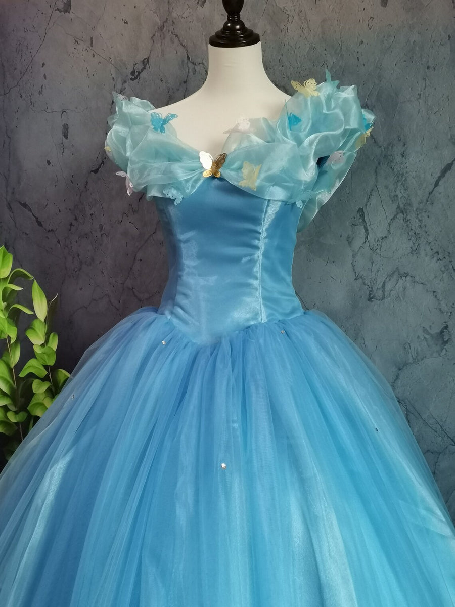 Inspired Cinderella Dress Movie Cinderella Cosplay Costume – Mermaidcosplay