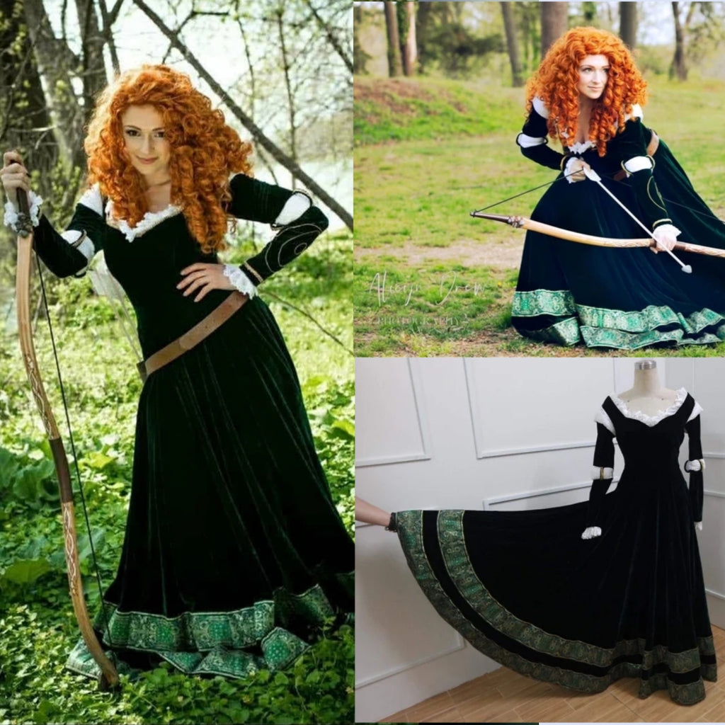 Costume Merida - Cosplay Brave Adulte | Robe Taille Plus à vendre Costume Merida - Cosplay Brave Adulte | Robe Taille Plus à vendre