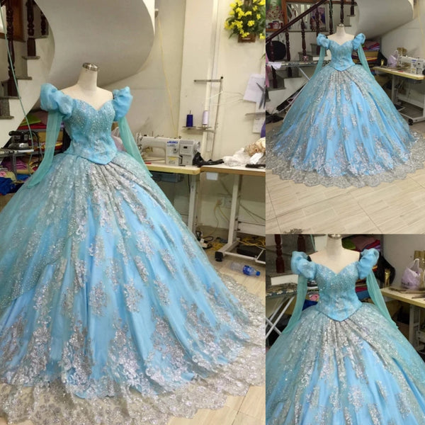 Sparkly Ariel Princess dress Inspired Princess Ariel cosplay costume adult from The Little Mermaid