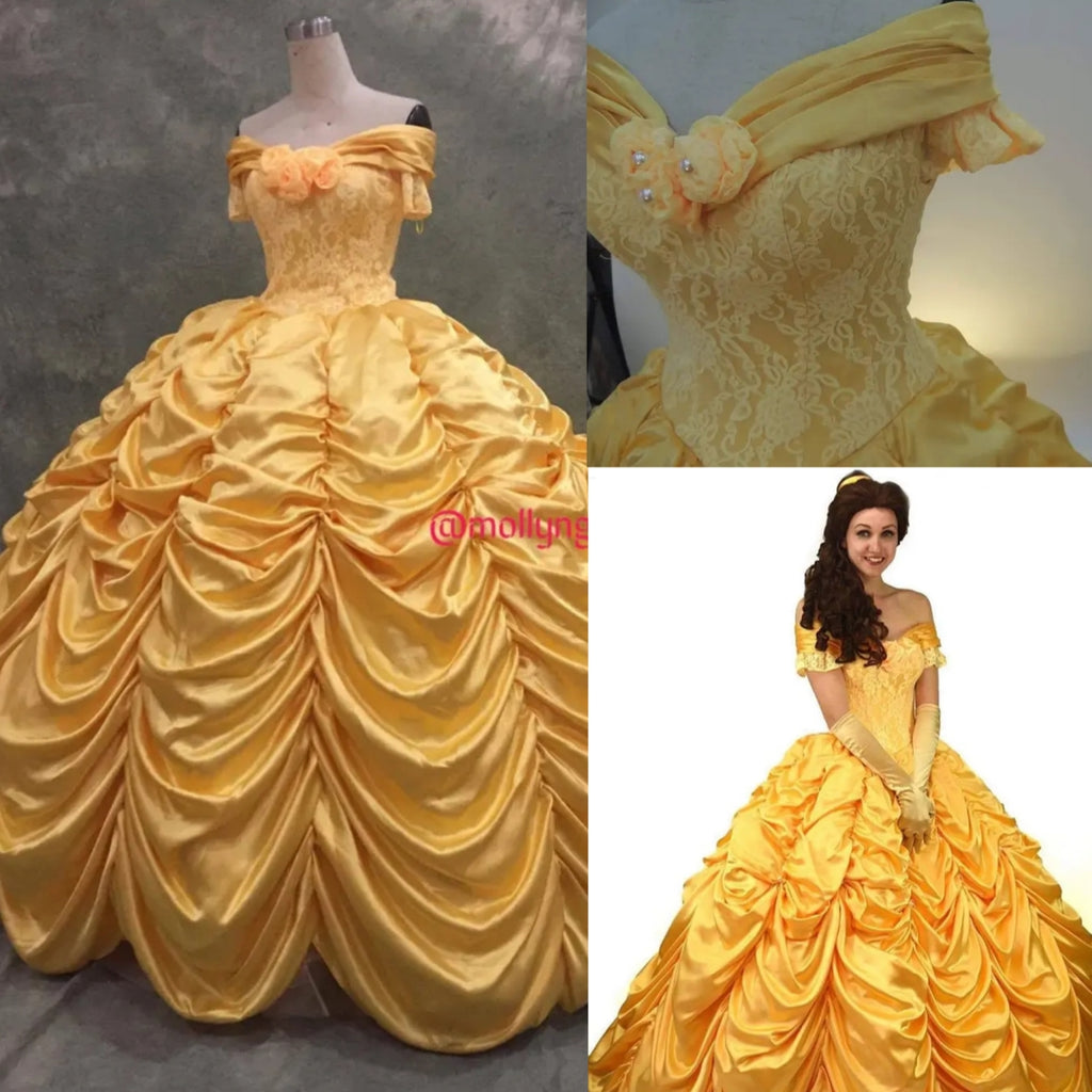 Belle Costume Inspired Belle dress Belle yellow dress adult Mermaidcosplay Belle Costume Inspired Belle dress Belle yellow dress adult Mermaidcosplay