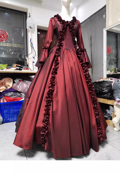Mrs. Red Cosplay Costume Marie Cosplay Red Dress Halloween Christmas Party cosplay dress
