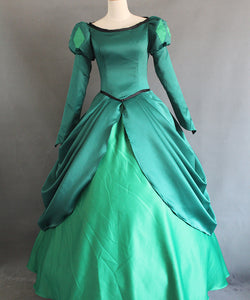 The Little Mermaid Ariel Cosplay Costume Ariel Green dress costume Women Halloween costume