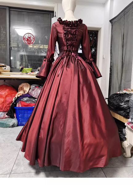 Mrs. Red Cosplay Costume Marie Cosplay Red Dress Halloween Christmas Party cosplay dress
