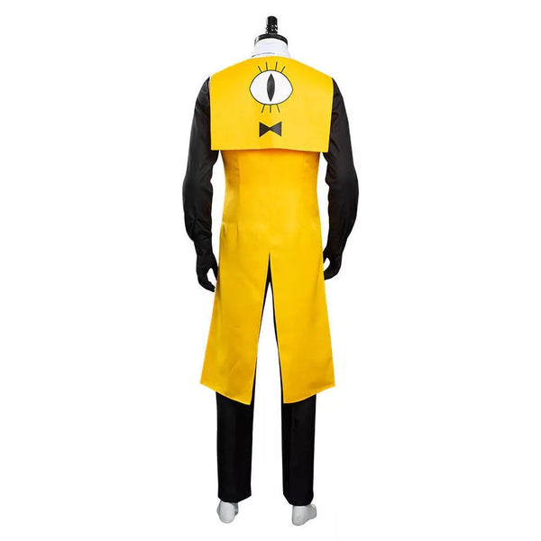 Gravity Falls Bill Cipher Cosplay Costume Halloween Full Set Men Cosplay Costume