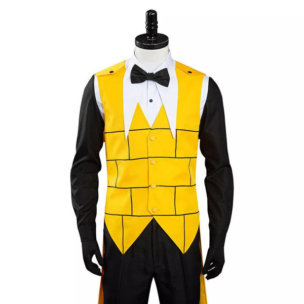 Gravity Falls Bill Cipher Cosplay Costume Halloween Full Set Men Cosplay Costume
