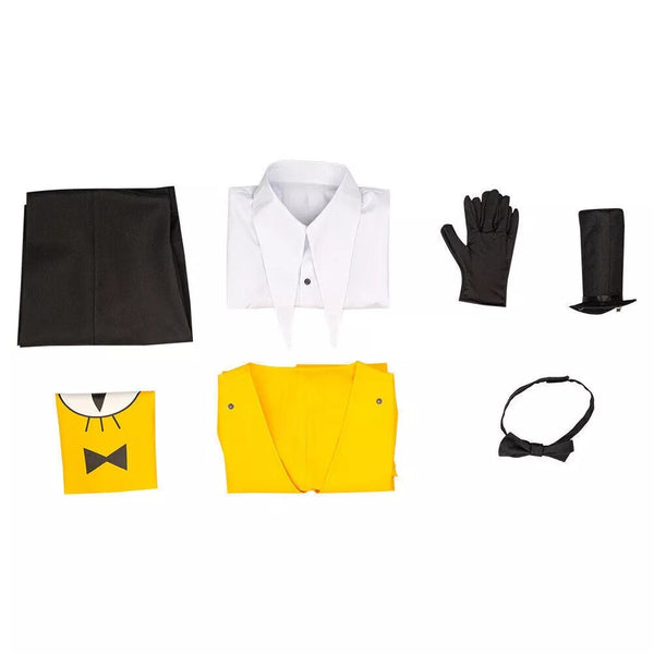 Gravity Falls Bill Cipher Cosplay Costume Halloween Full Set Men Cosplay Costume