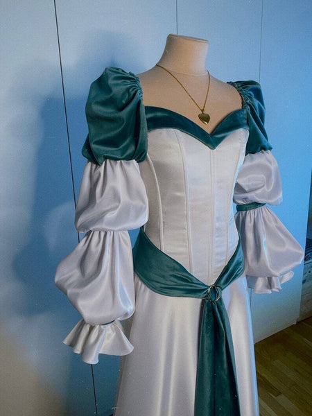 The Swan Princess cosplay Odette Cospaly costume Odette Blue&White  Cosplay Costume