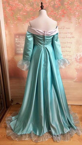 Rosalina Cosplay Costume Princess Rosalina cosplay light green dress Kids adult costume