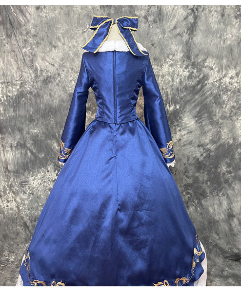 Cosplay costume Ariel Embroidery Dress The Little Mermaid Ariel dark blue dress