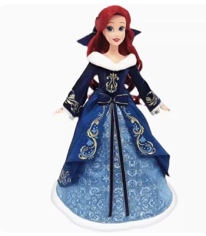 Cosplay costume Ariel Embroidery Dress The Little Mermaid Ariel dark blue dress