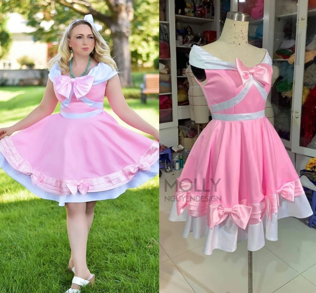 cinderella pink dress disneybound Cinderella Pink Dress DisneyBound Outfit Idea