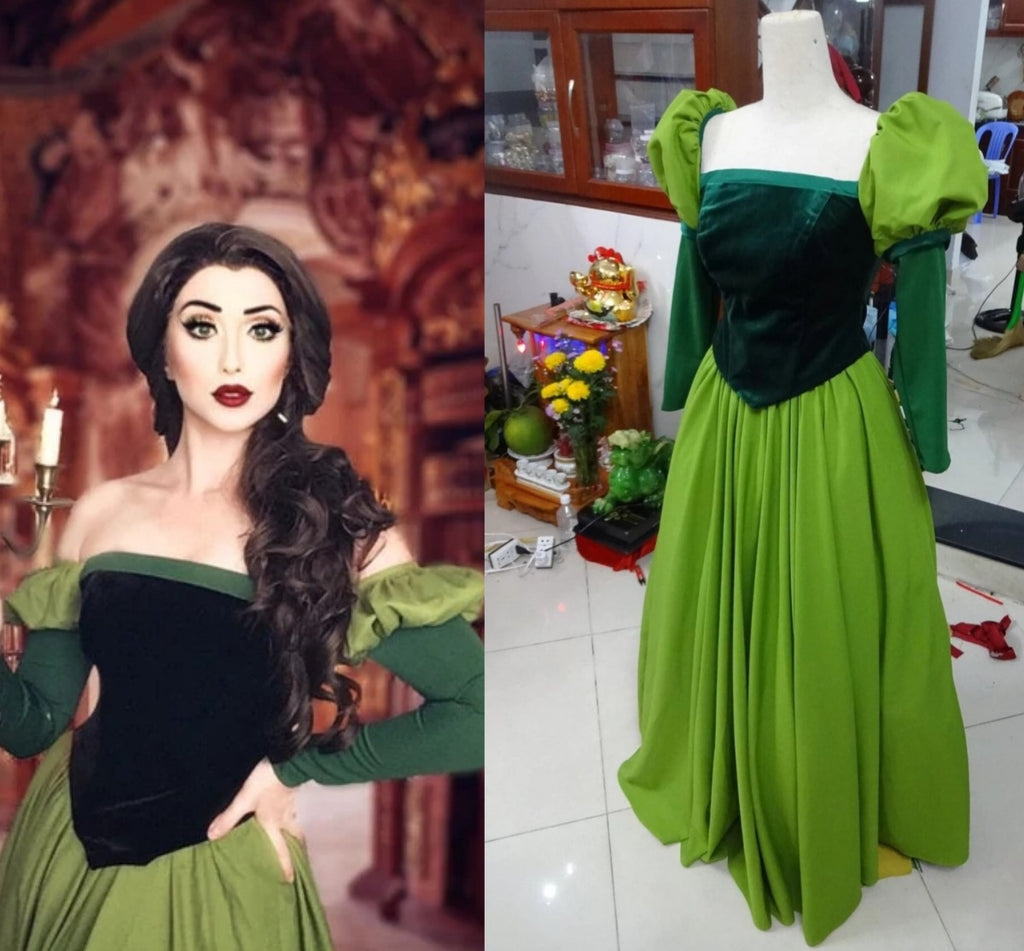Library Green Belle Dress Belle Costume Inspired Beauty and The Beast Mermaidcosplay Library Green Belle Dress Belle Costume Inspired Beauty and The Beast Mermaidcosplay