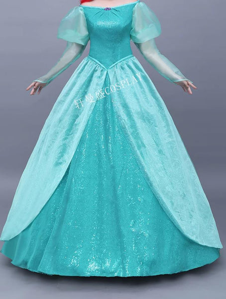 The Little Mermaid Ariel Cosplay Costume Ariel Green dress costume
