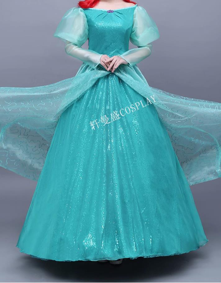 The Little Mermaid Ariel Cosplay Costume Ariel Green dress costume Mermaidcosplay The Little Mermaid Ariel Cosplay Costume Ariel Green dress costume Mermaidcosplay