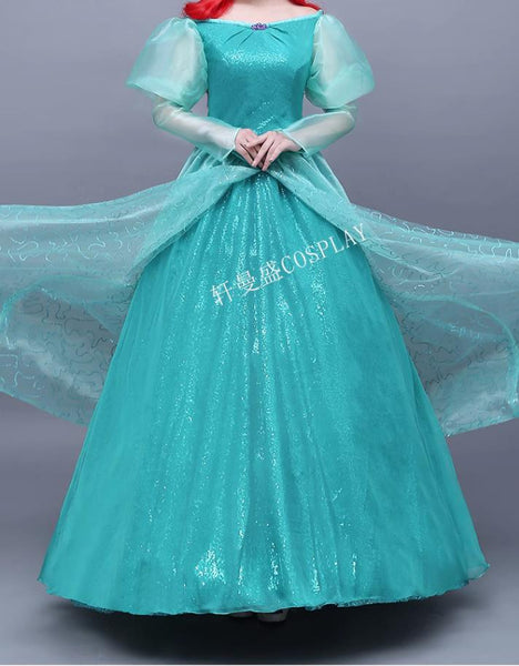 The Little Mermaid Ariel Cosplay Costume Ariel Green dress costume