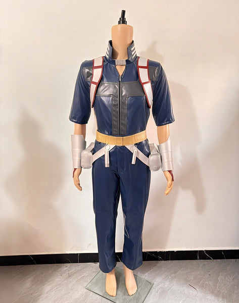 Anime Cosplay Costume Outfit Anime Cosplay Costume Unifomr Blue pleather costume Halloween Men