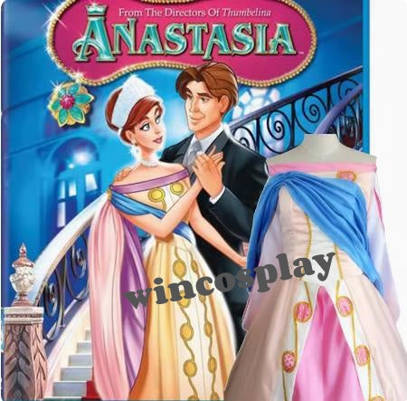 Anastasia cosplay costume Princess Anastasia Pink Ball Gown Costume