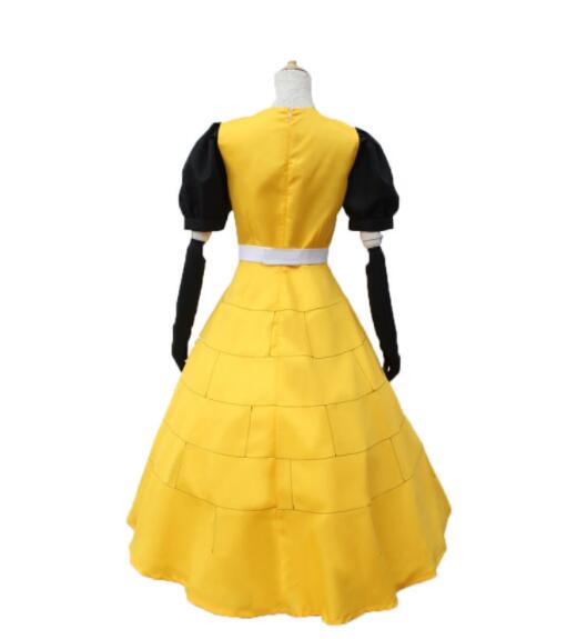 Cartoon Gravity Falls Bill Cipher Dress Cosplay Costume Uniform Yellow dress