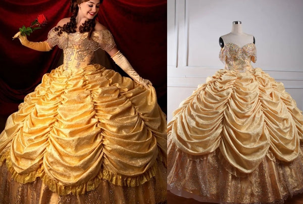 Belle Costume Beauty and the Beast Belle Adult Costume Inspired Dress Big Gown Belle