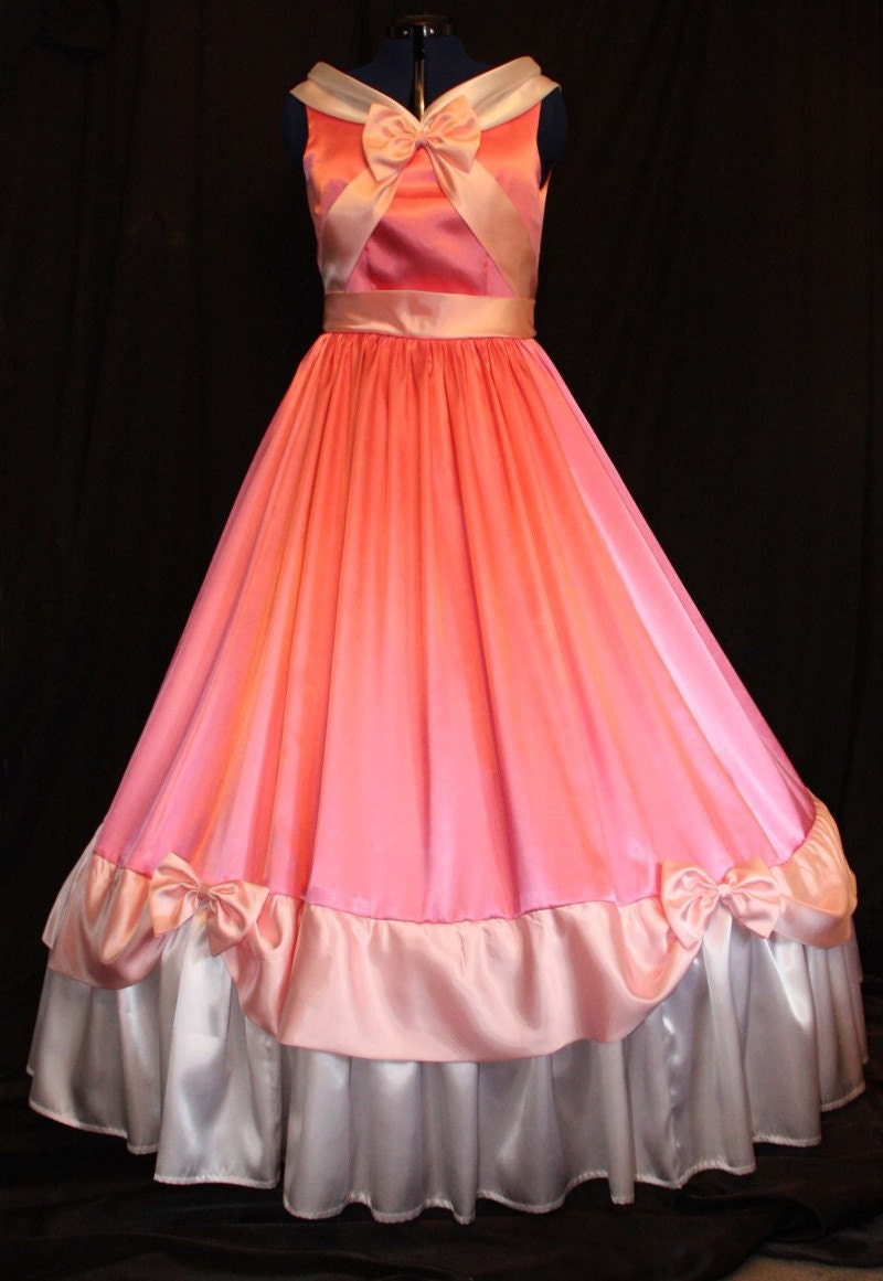 Adult Cinderella Pink Gown Costume Made By the Mice Custom Cosplay