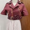 Crisis Core Final Fantasy VII Cosplay Costume Aerith Gainsborough Cosplay Costume Coat Dress And Accessories Halloween Cosplay Game COS