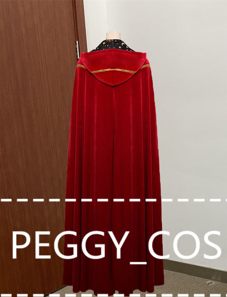 Aggie Cromwell Cosplay Costume Red Cosplay Dress And Cloak Velvet Cosplay Cloak Halloween Cosplay Costume Halloweentown Cosplay Costume