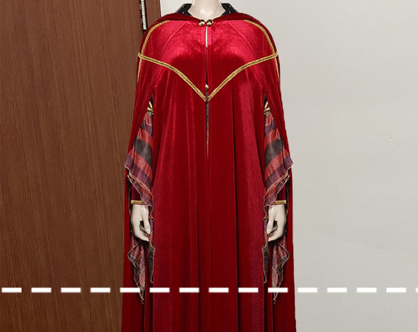 Aggie Cromwell Cosplay Costume Red Cosplay Dress And Cloak Velvet Cosplay Cloak Halloween Cosplay Costume Halloweentown Cosplay Costume